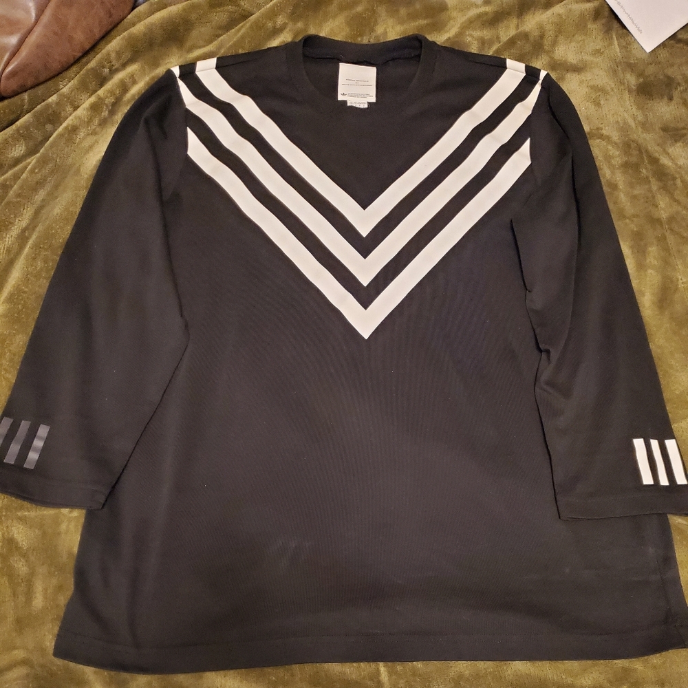 Adidas white mountaineering 3/4 sleeve shirt